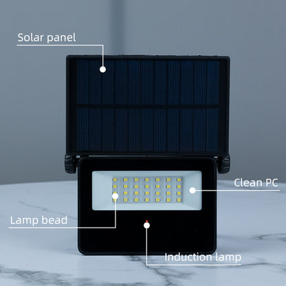 Portable Solar Led Emergency Light, Rechargeable Floor Lamp, Can Be Used For Power Failure Emergency Work Snow Car Maintenance