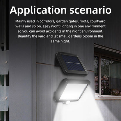 Waterproof Solar Wall Light With Motion Sensor For Corridors, Garden Gates, Roofs, Courtyard Walls